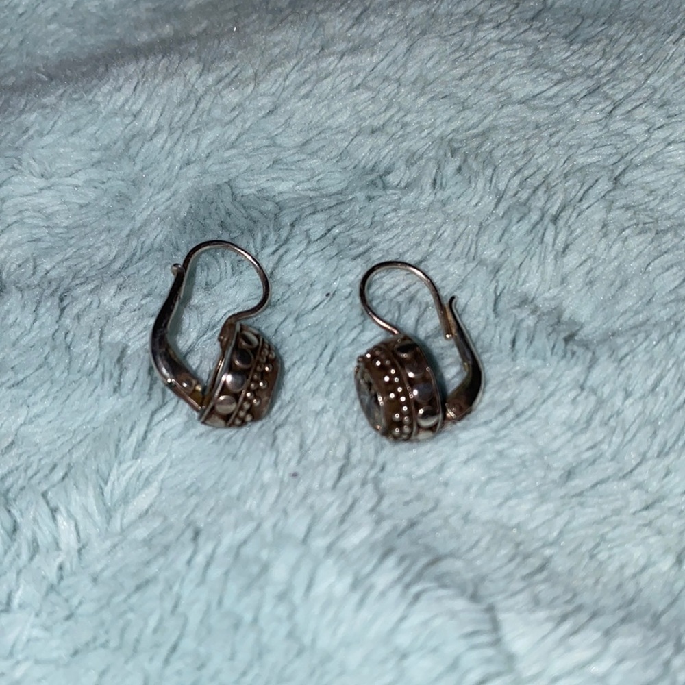 Crystal hoop earrings